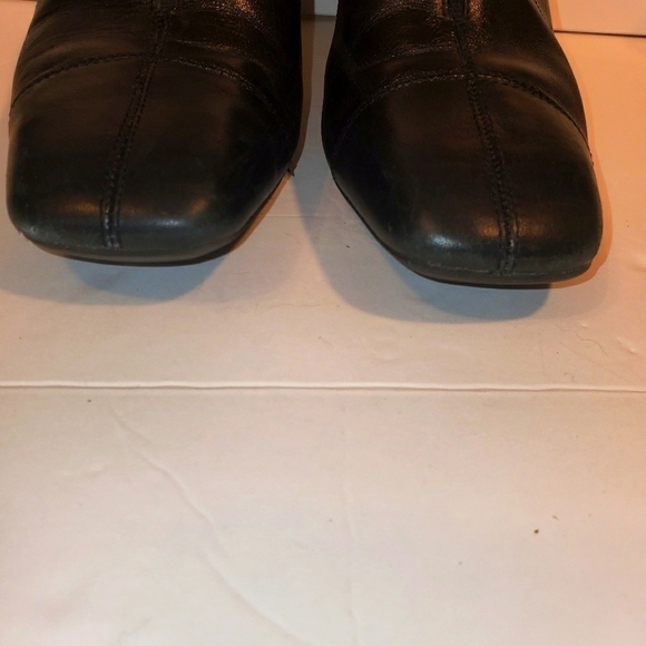 LIFESTRIDE BLACK LEATHER OPENBACK SLIDES SIZE 7 - Picture 6 of 15